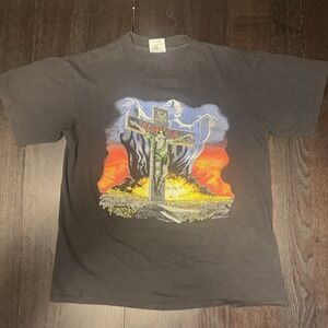 Vintage 1991 Slayer Touring in the Abyss Tour Tee Brockum Single Stitch L